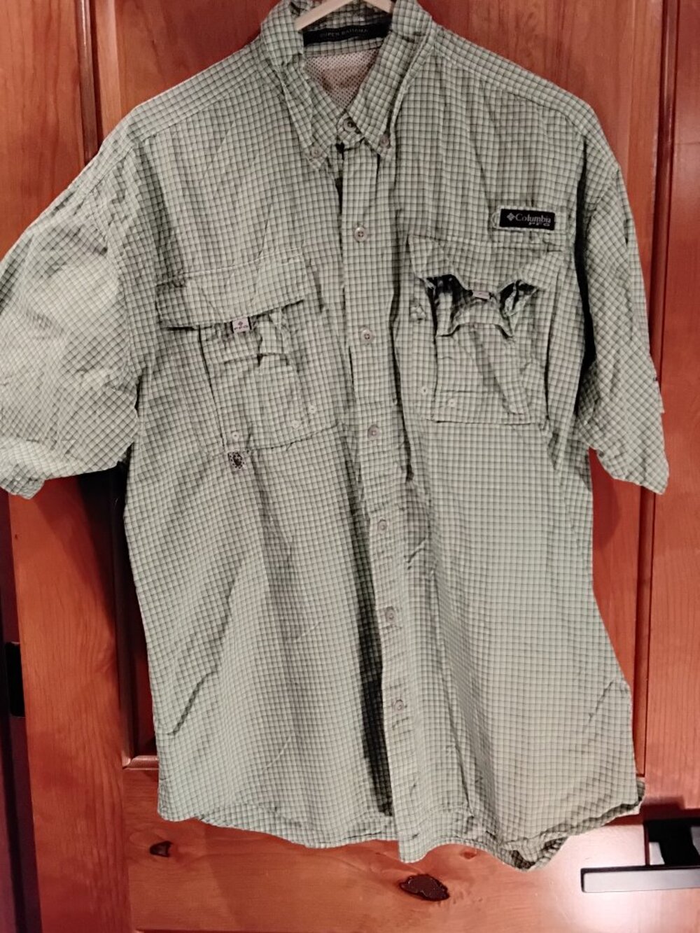 Columbia Performance Fishing Gear Men's Button Down Size XL #1241